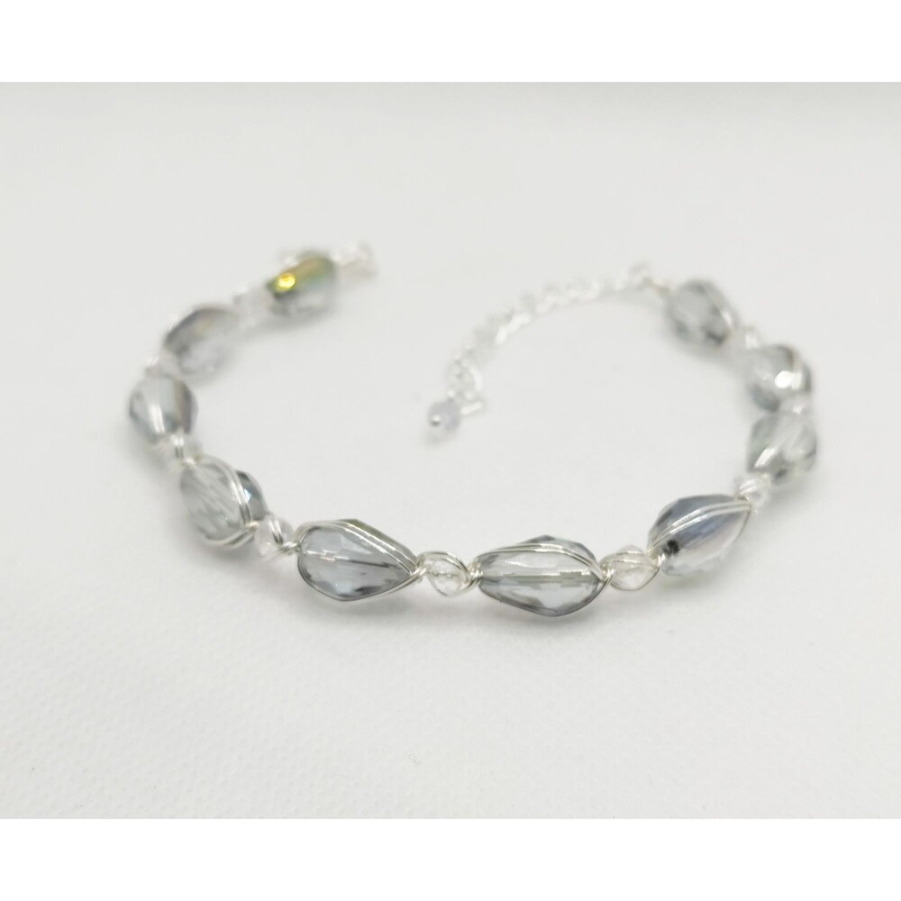 Grey & Clear Crystal Bracelet